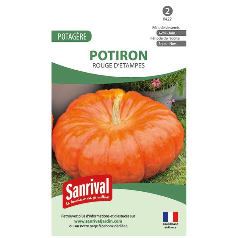graines de Potiron Rouge d'Etampes graines de Potiron Rouge d'Etampes