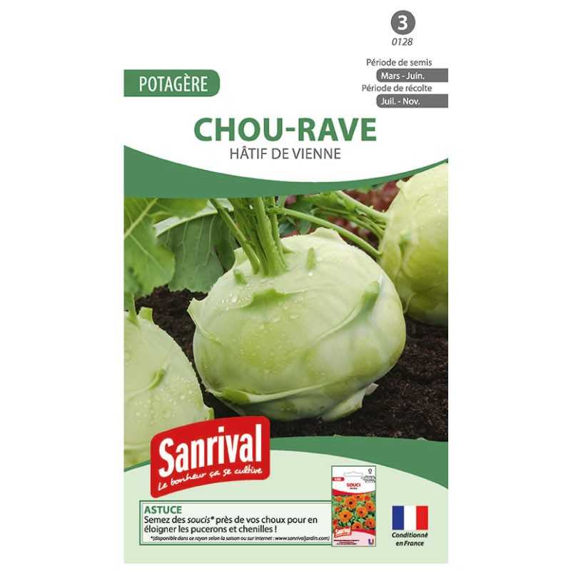 graines de Chou-rave blanc Hatif de Vienne graines de Chou-rave blanc Hatif de Vienne