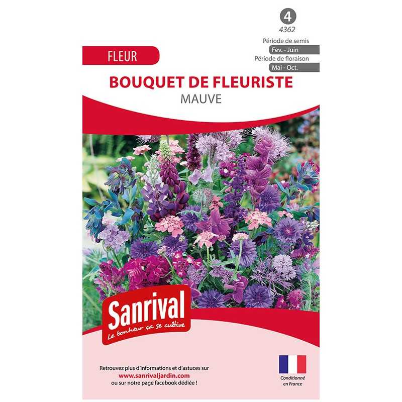 Graines de bouquet de fleuriste mauve Graines de bouquet de fleuriste mauve