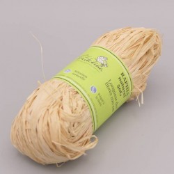 50 grammes de Raphia naturel - fibres de 1 m&egrave;tre