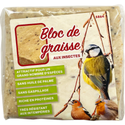 Bloc de graisse aux insectes 300 gr