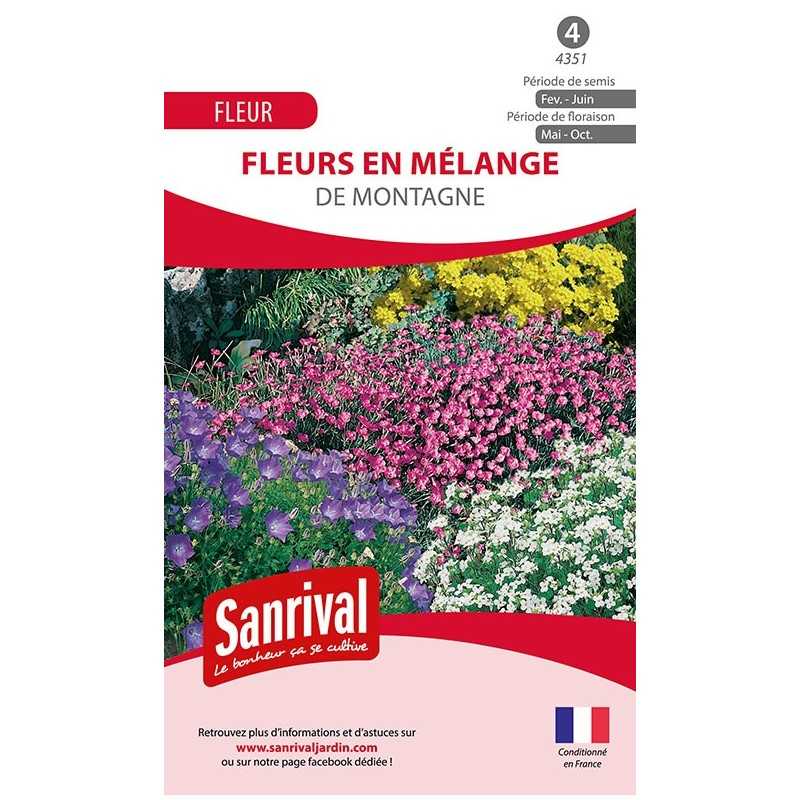 Graines en mélange de fleurs de montagne