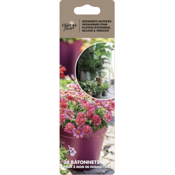 Engrais b&acirc;tonnets pour plantes et fleurs d'int&eacute;rieur et balcon