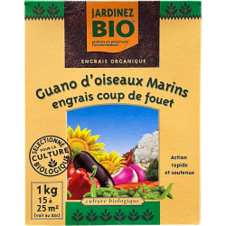 Engrais coup de fouet - Guano d'oiseaux marins 1 kg