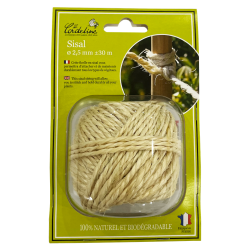Ficelle sisal 2,5 mmx30 m naturelle pelote 100g