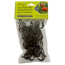 25 clips biod&eacute;gradables &agrave; tomates