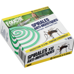 Spirales anti-moustiques x12 FOUDRE