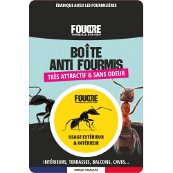 Bo&icirc;te Anti Fourmis FOUDRE - &Eacute;limine les fourmis et les fourmili&egrave;res